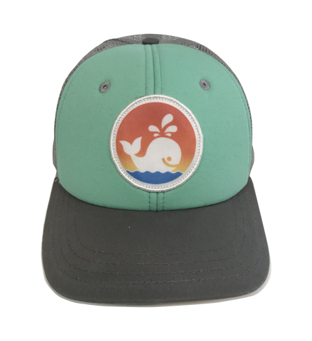 Island Smilin' Seafoam Green & Gray Trucker Hat