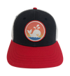 Island Smilin' Spout The Whale Trucker Hat Red White & Blue