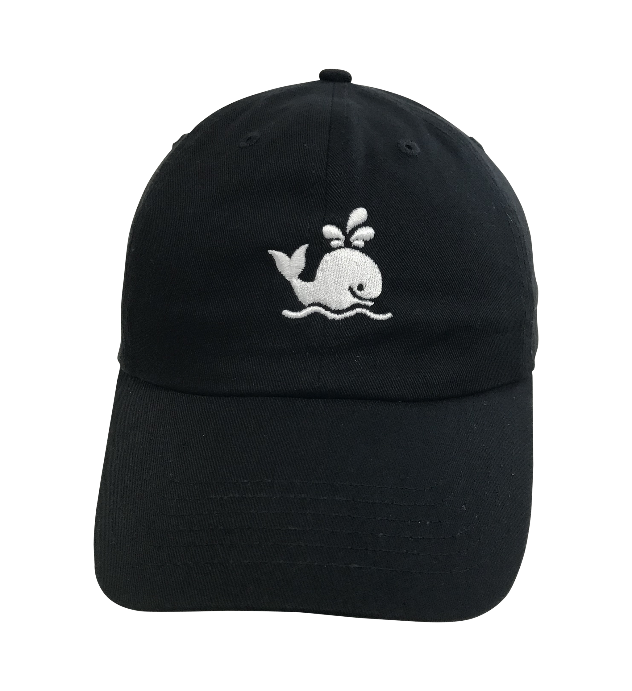 Island Smilin' Spout the Whale Unstructured Hat - Black