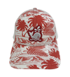 Island Smilin' Spout the Whale Tropical Trucker Hat - Red