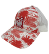 Island Smilin' Spout the Whale Tropical Trucker Hat - Red