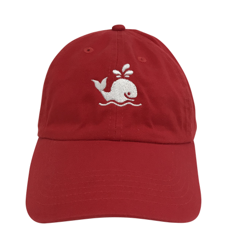 Island Smilin' Spout the Whale Unstructured Hat - Red